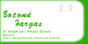 botond hargas business card